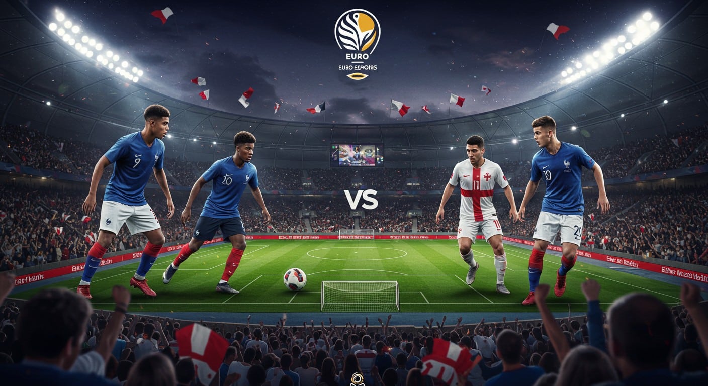 Suivez France - Géorgie à l’Euro Espoirs ! Horaire, chaîne TV et enjeux pour les Bleuets. Ne manquez pas ce match crucial pour la qualification.