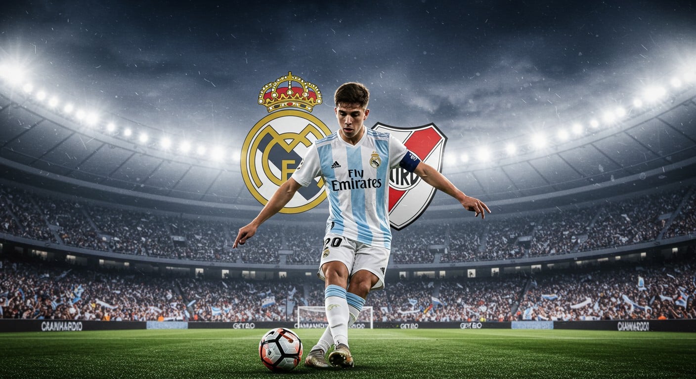 Franco Mastantuono, prodige argentin de 17 ans, brille à River Plate avant de rejoindre le Real Madrid. Découvrez son parcours et son talent unique.