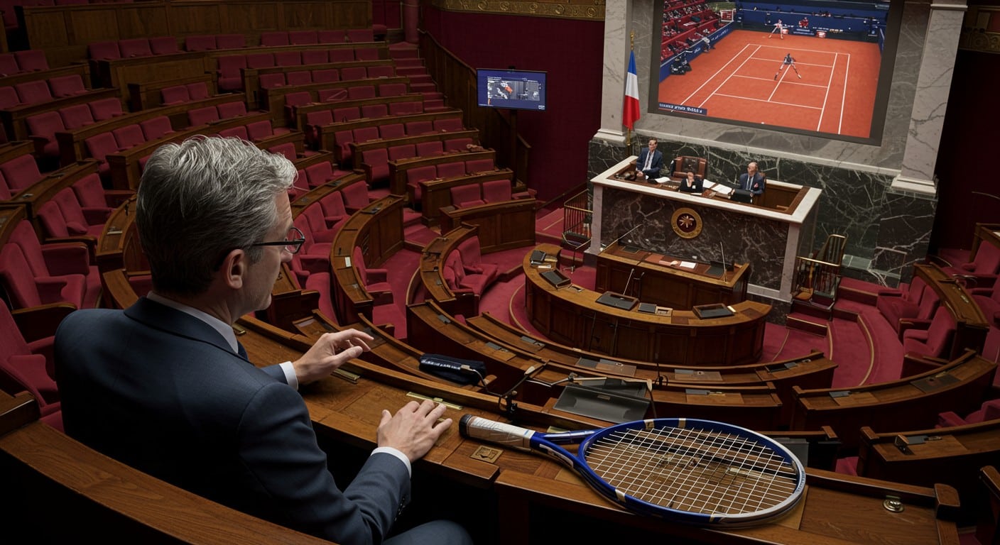 Découvrez pourquoi François Ruffin demande une pause à l'Assemblée pour suivre la demi-finale de Loïs Boisson à Roland-Garros. Un moment sportif et politique unique !