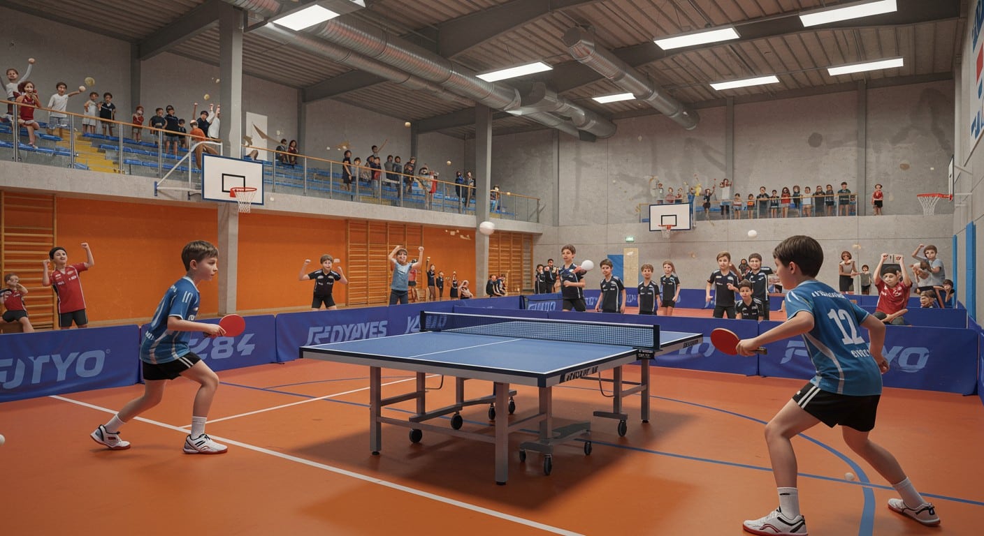 Les frères Lebrun enflamment Le Havre lors d’un entraînement ouvert. Découvrez l’ambiance unique et les exploits de ces stars du ping-pong !