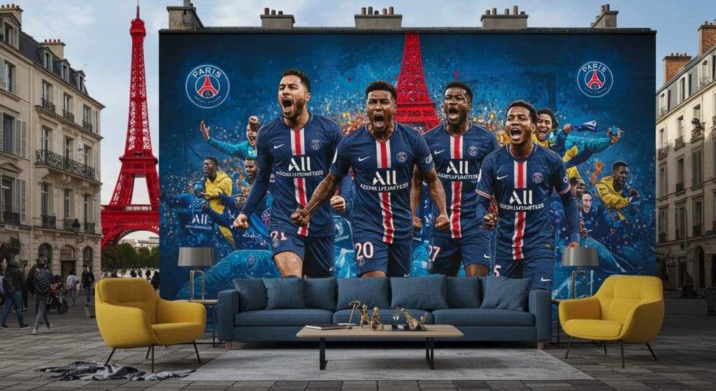 Fresque Monumentale à Paris : Hommage au PSG en Street Art