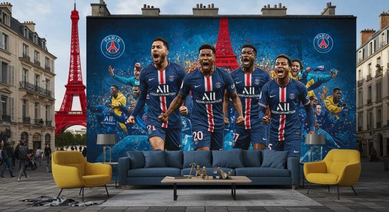 Fresque Monumentale à Paris : Hommage au PSG en Street Art