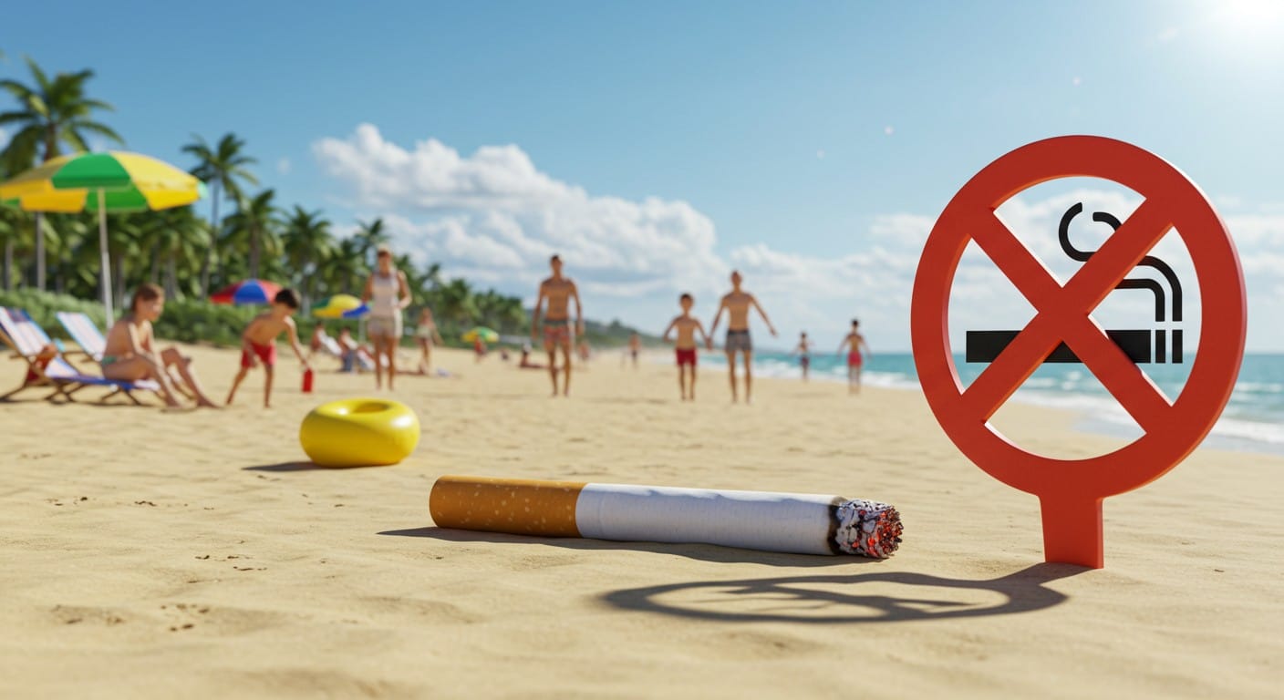 À partir de 2025, fumer sur les plages, parcs et près des écoles est interdit. Découvrez les détails, amendes et impacts de cette mesure anti-tabac.