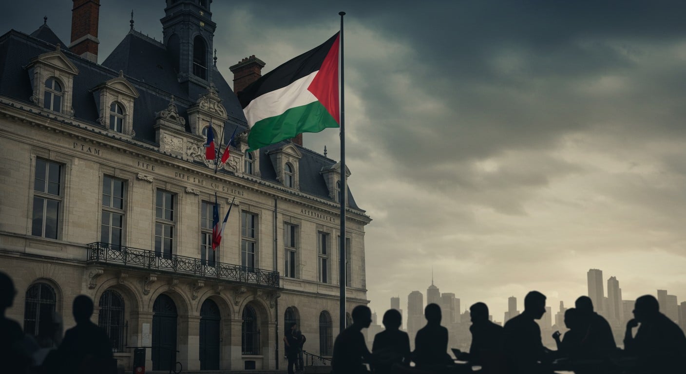 Le maire de Gennevilliers sommé par la justice de retirer le drapeau palestinien de la mairie. Une décision controversée qui soulève des débats sur la neutralité.