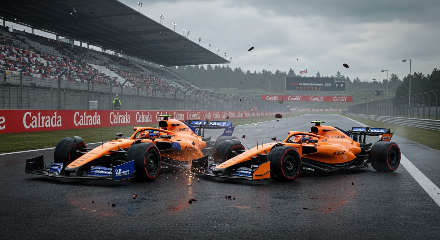 Accrochage dramatique entre Norris et Piastri au GP du Canada 2025. Découvrez les détails, les conséquences et les débats sur l’avenir de McLaren en F1.