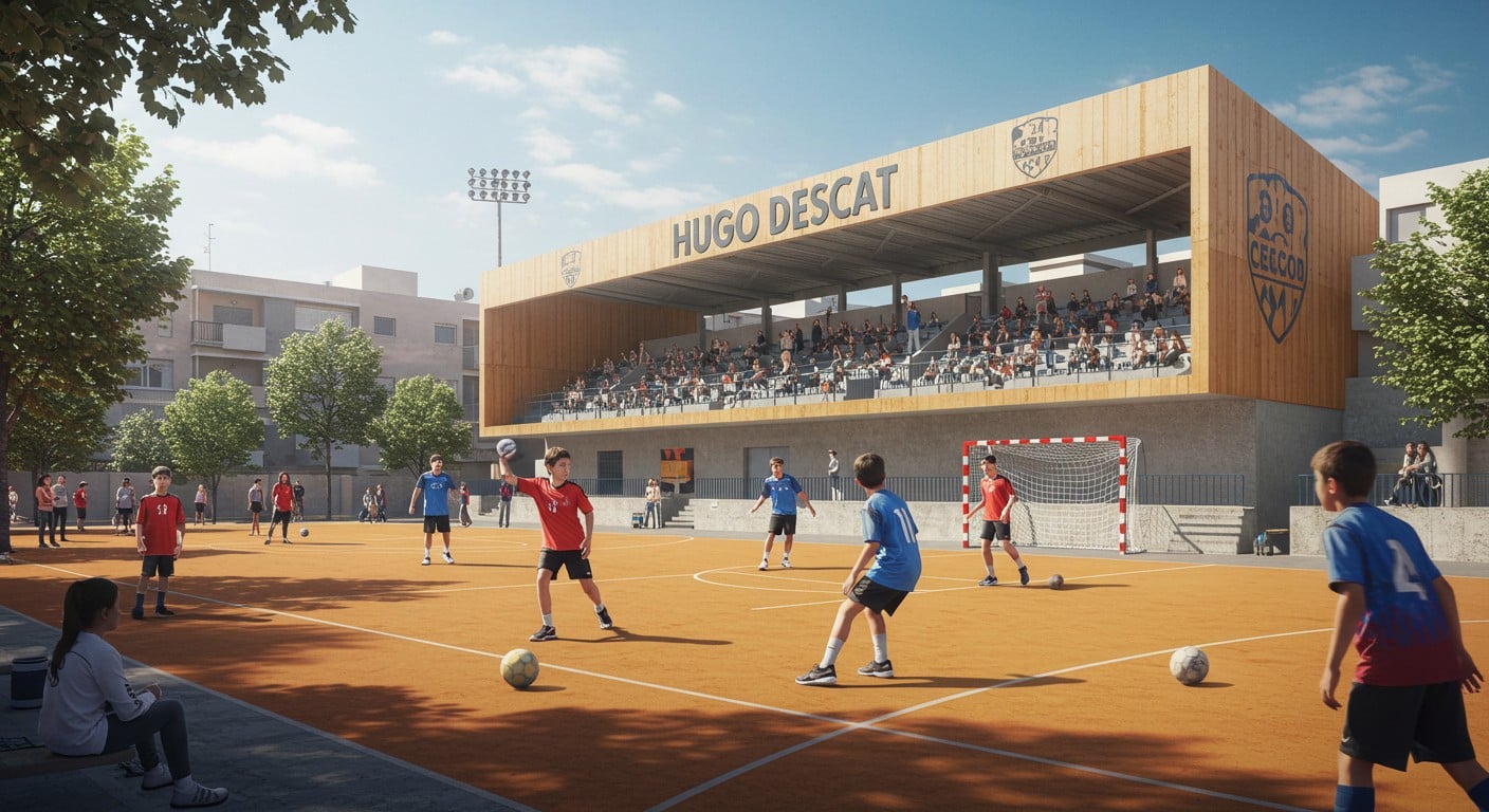 Un city stade nommé Hugo Descat à Villiers-sur-Marne célèbre le champion de handball. Découvrez son parcours et l’impact local !