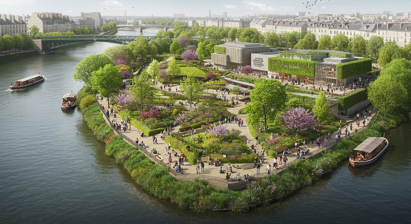L’Île Seguin se transforme en île-jardin d’ici 2026 avec jardins, cinéma et centre d’art. Découvrez ce projet ambitieux à Boulogne-Billancourt !