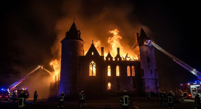 Incendie au Château des Réaux : Drame à Soisy-sur-École