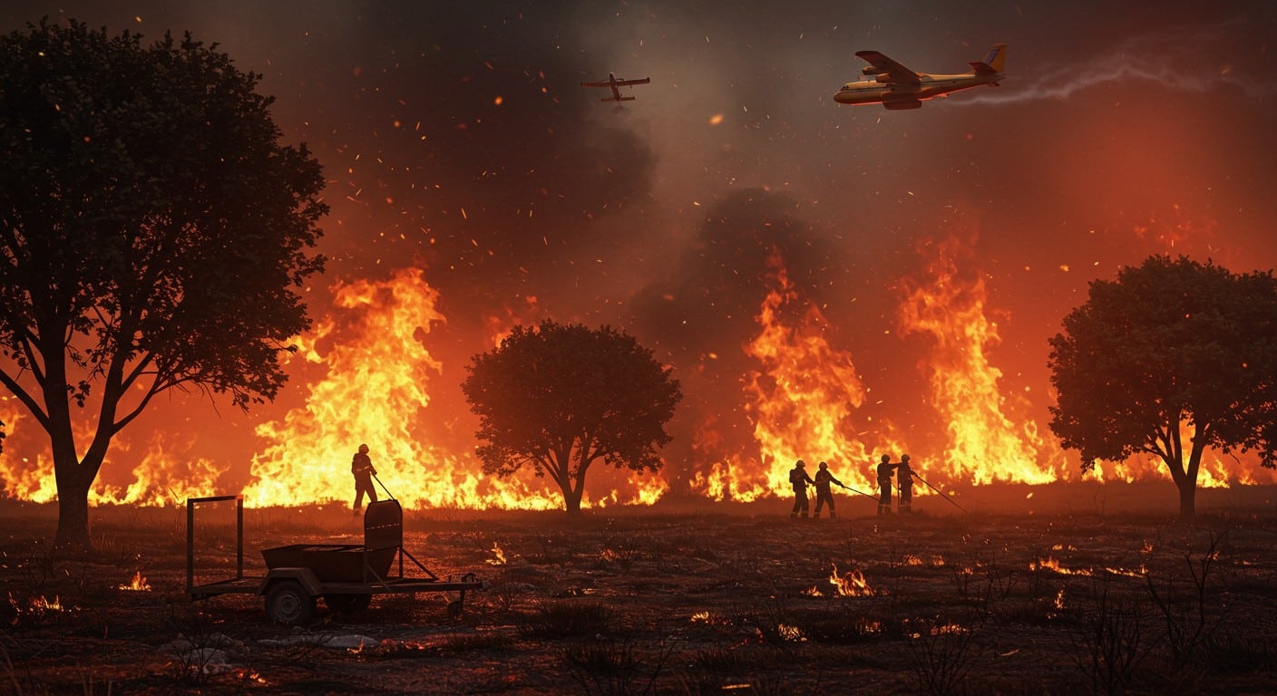 Un incendie ravage 400 hectares dans l’Aude, déclenché par un barbecue mal éteint. 600 pompiers mobilisés, un suspect en garde à vue. Détails et suites.