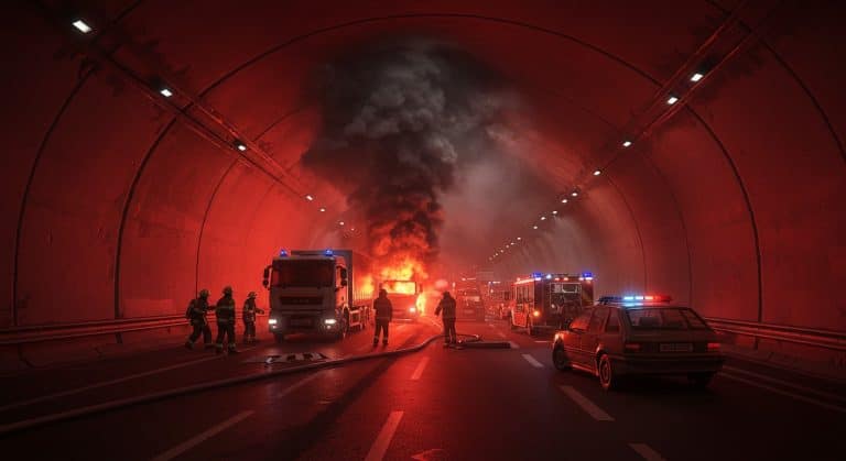 Incendie dans le Tunnel de Vuache : A40 Fermée