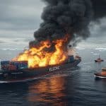 Incendie d’un Cargo Électrique au Large de l’Alaska : Ce Que l’On Sait