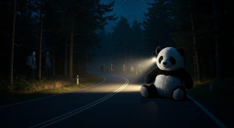 Jeunes et Peluche Panda : Blague Dangereuse sur les Routes