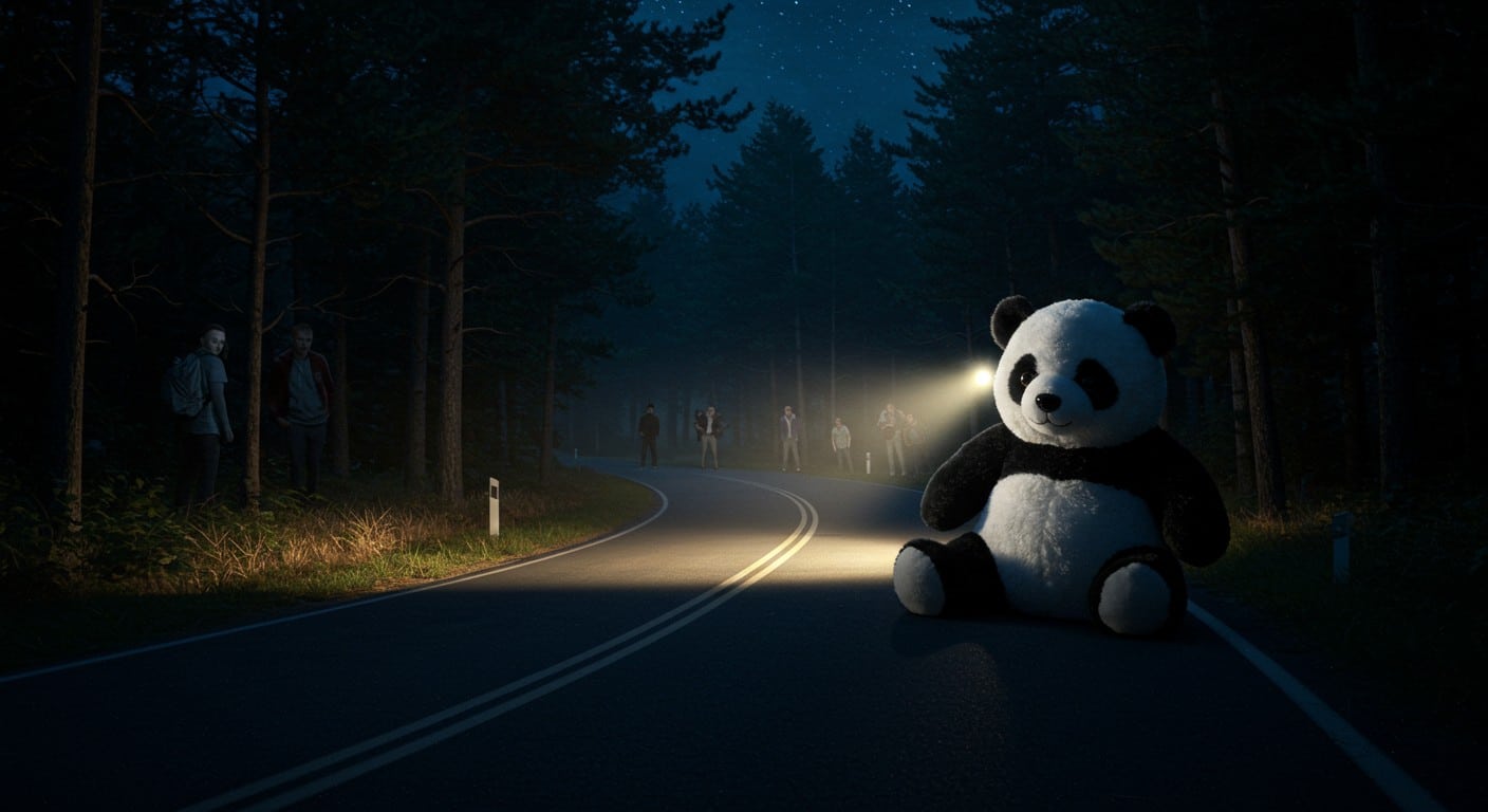Une peluche panda au milieu d’une route de l’Oise effraie des conducteurs. Une blague de jeunes aux conséquences graves. Découvrez les détails.