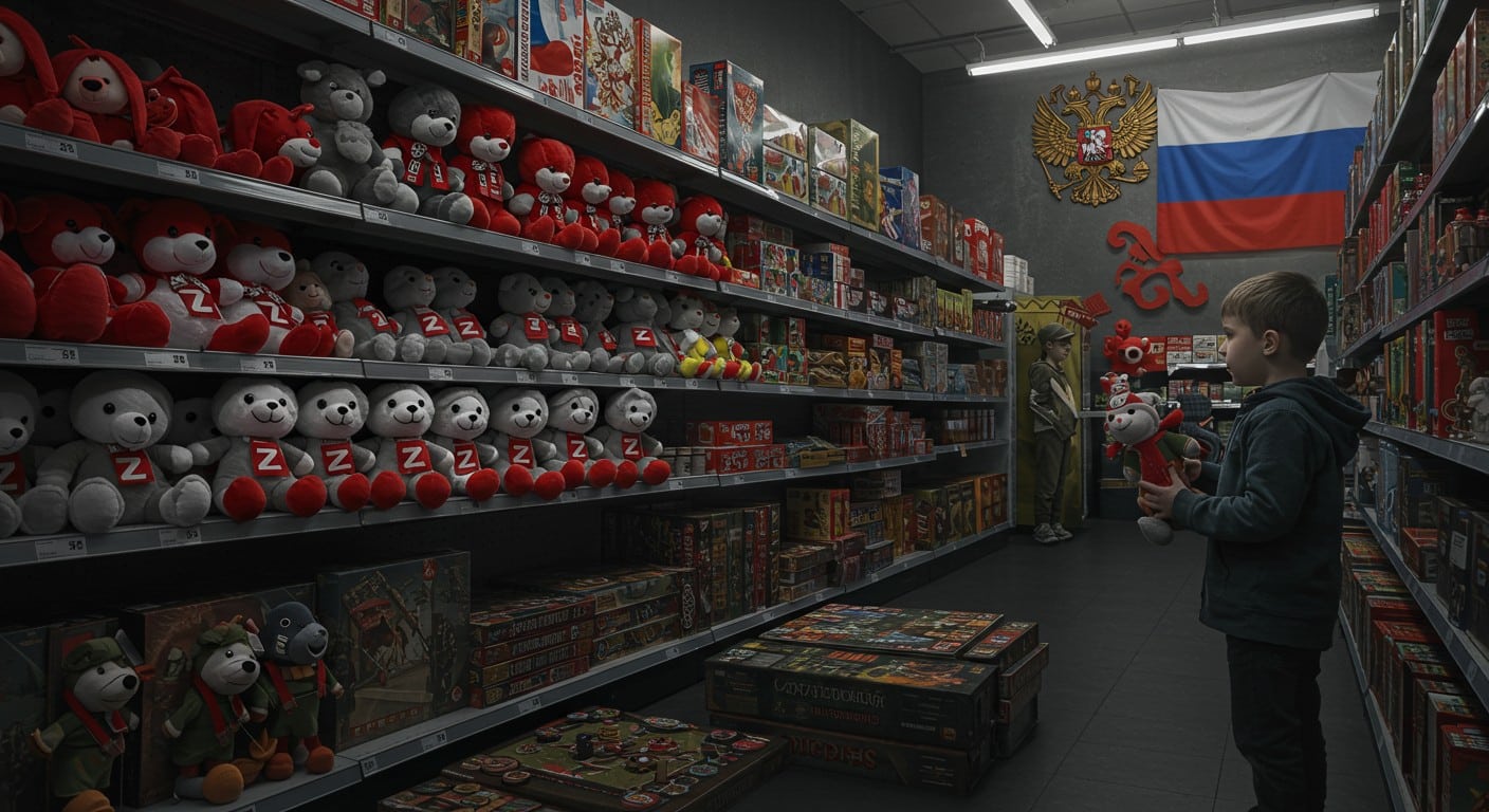 Comment les jouets russes, marqués du "Z", façonnent le patriotisme des enfants via des jeux sur la guerre en Ukraine. Une tendance inquiétante ?