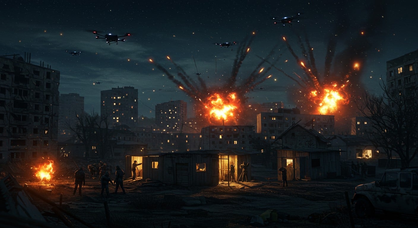 Kiev frappée par des bombardements russes : 5 morts, des civils touchés. Découvrez l’ampleur de l’attaque et ses implications géopolitiques.