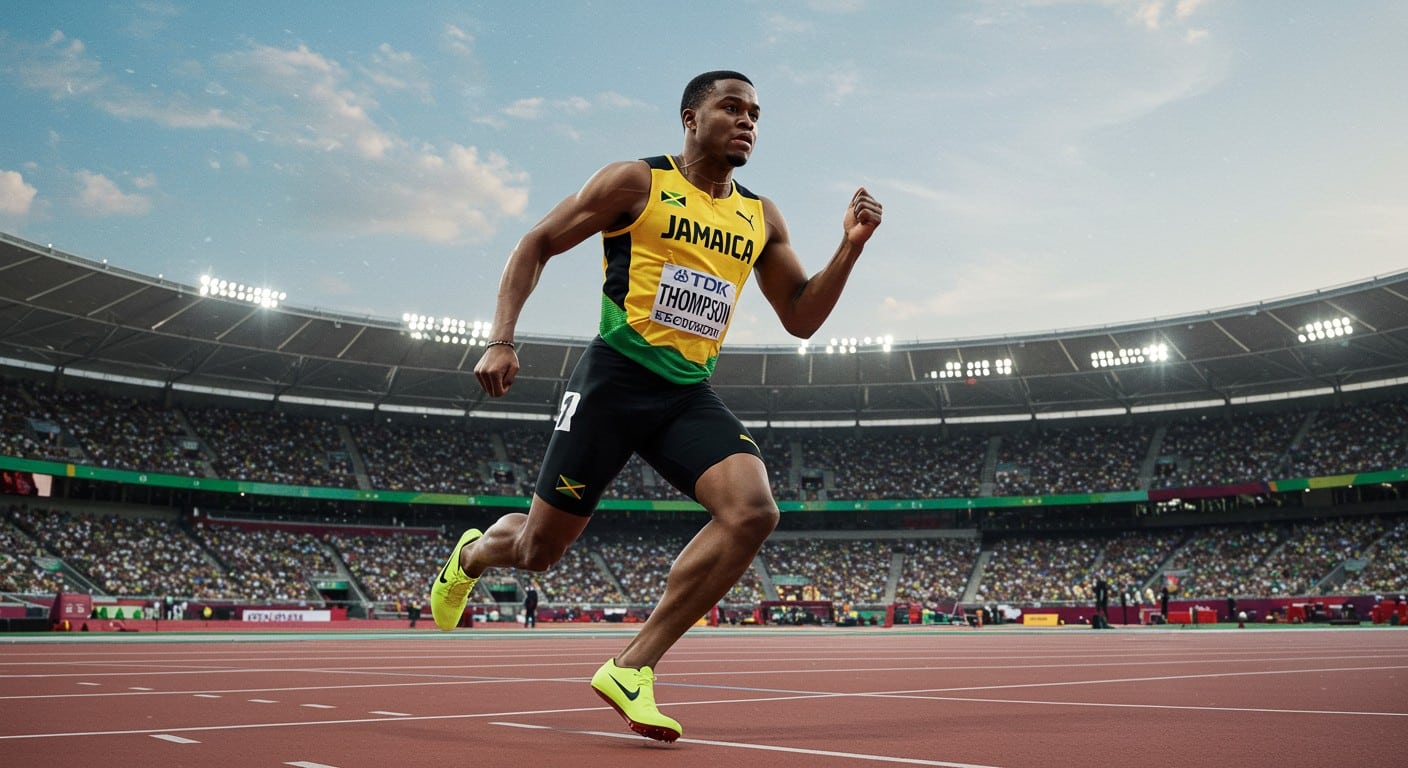 Kishane Thompson explose le chrono en 9″75 au 100m, devenant le 6e meilleur performeur mondial. Découvrez son ascension fulgurante !