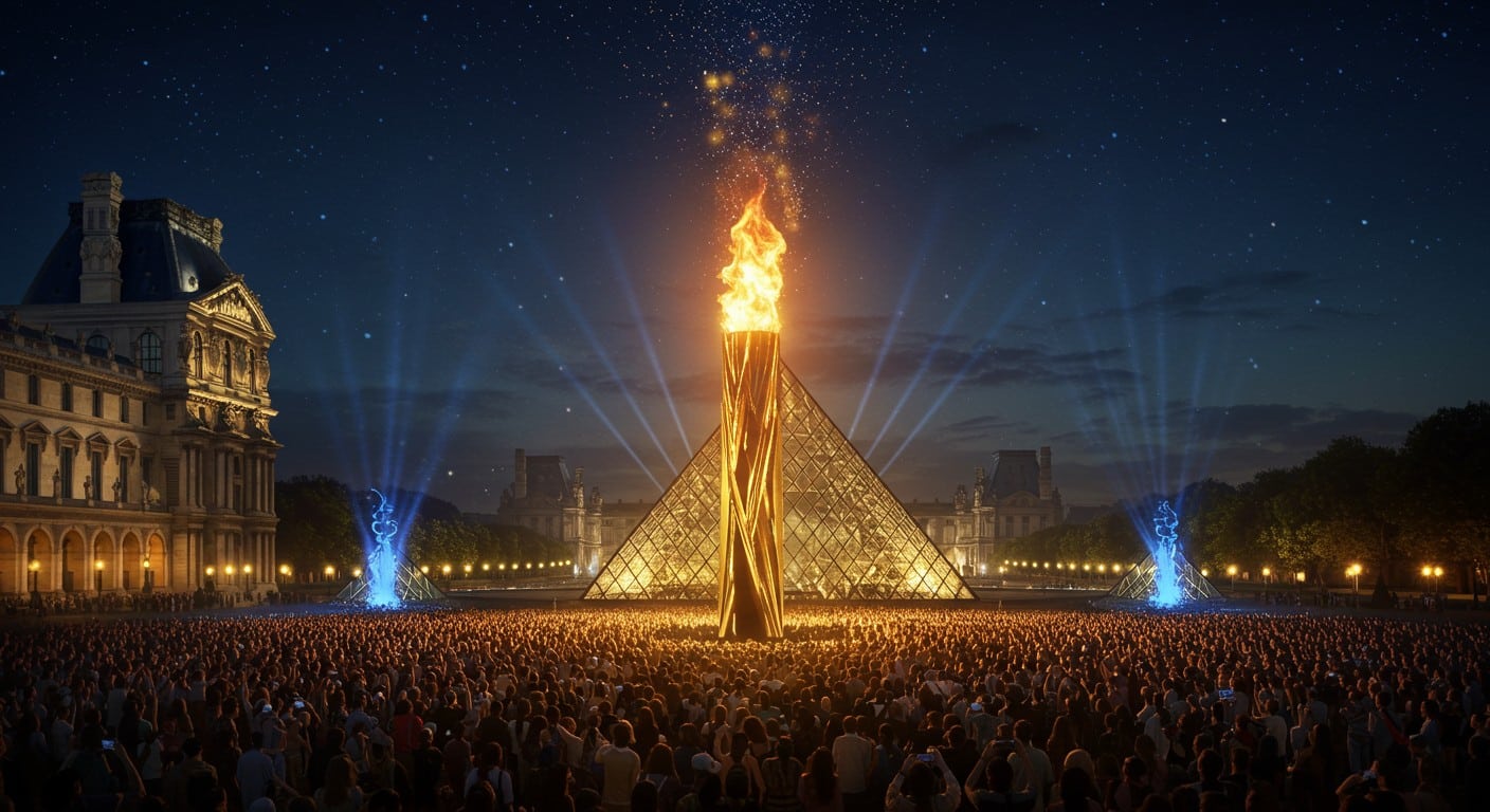 La vasque des JO 2024 illumine la Fête de la Musique au jardin des Tuileries. Découvrez son retour emblématique jusqu’au 14 septembre !