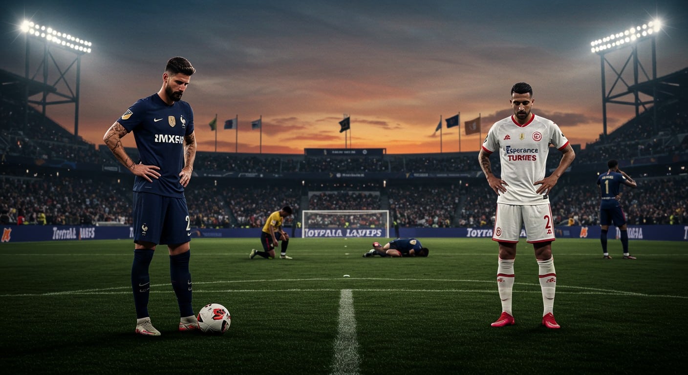 Le LAFC d'Olivier Giroud et Hugo Lloris éliminé dès le 2e match du Mondial des Clubs 2025 face à l'Espérance Tunis. Analyse d'une déroute inattendue.