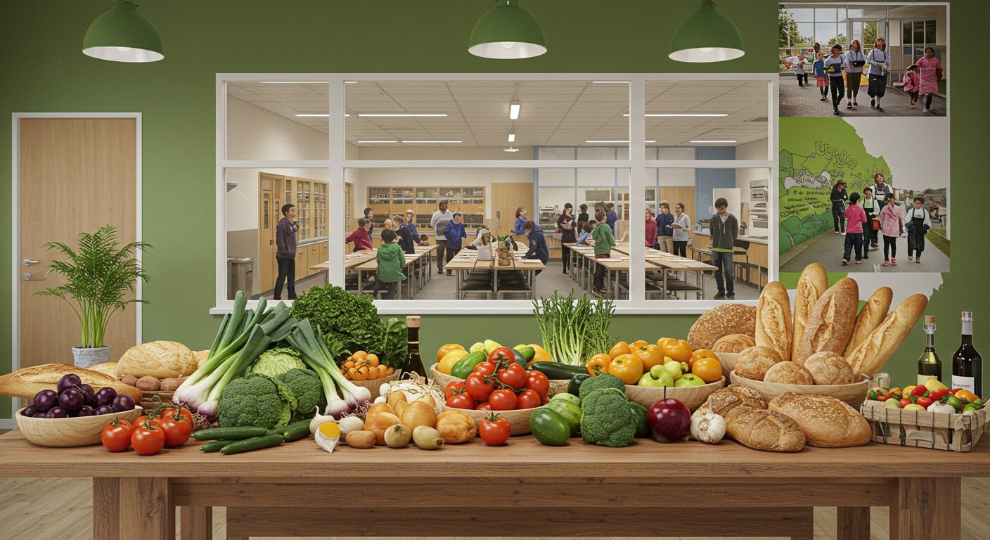 Découvrez l'Arche des Saveurs à Ermont : cuisine centrale bio, produits locaux et restaurant solidaire pour une alimentation durable.