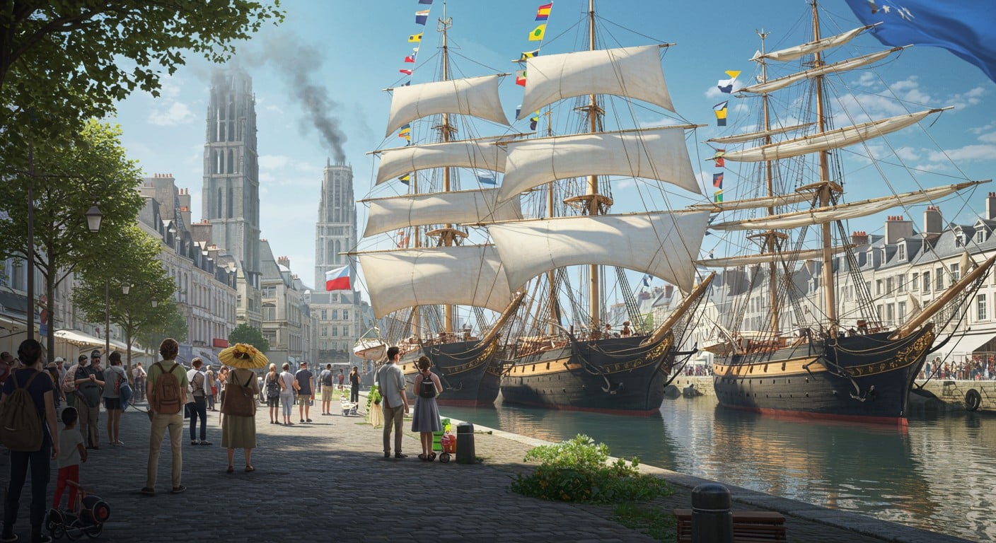 L’Armada de Rouen 2027 promet voiliers d’exception et défis écolos, mais la géopolitique pourrait-elle changer la donne ? Découvrez les enjeux !