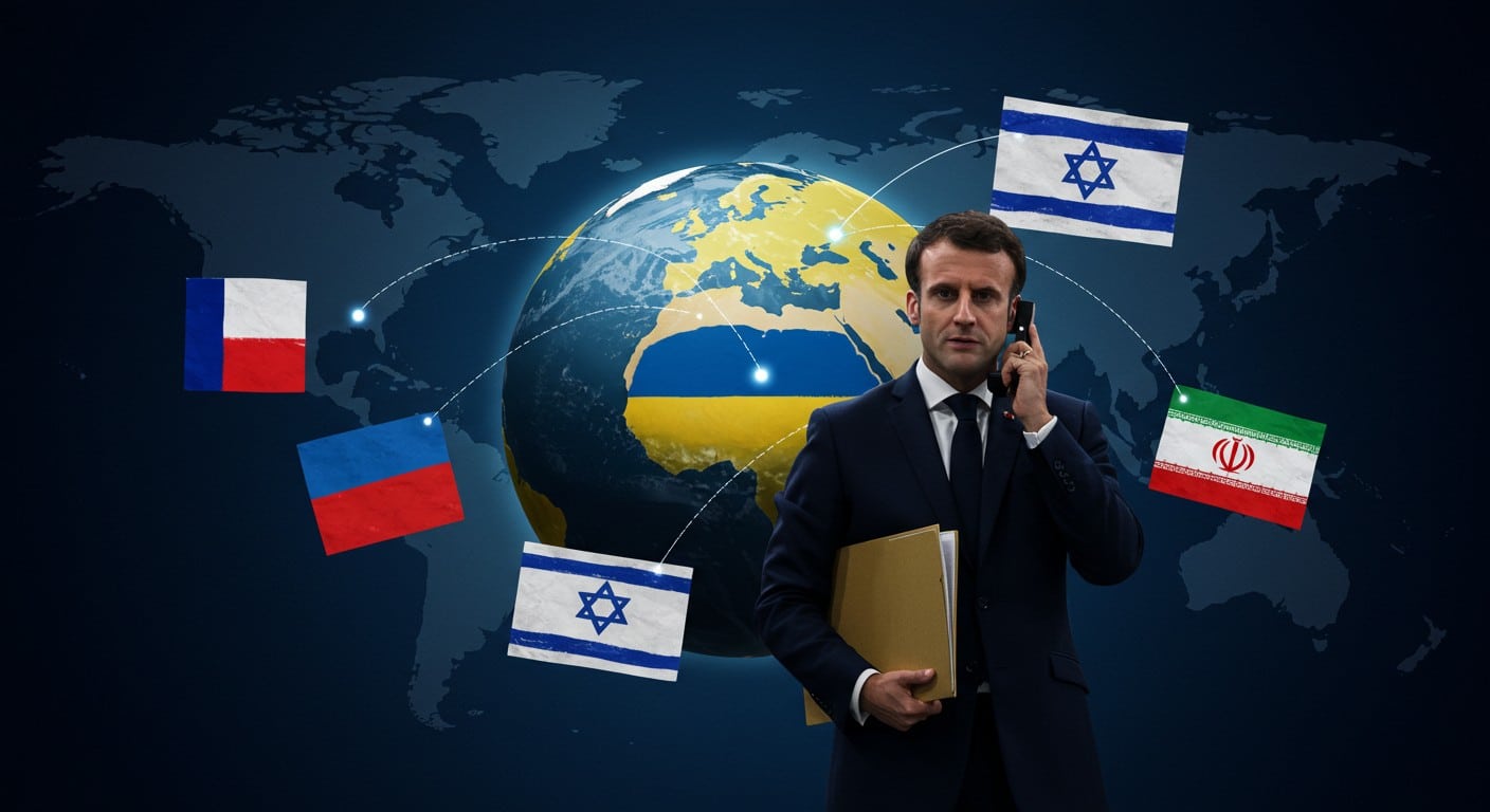 Emmanuel Macron mise sur la diplomatie pour naviguer les crises mondiales, d’Israël-Iran à l’Ukraine. Découvrez son rôle clé sur la scène internationale.