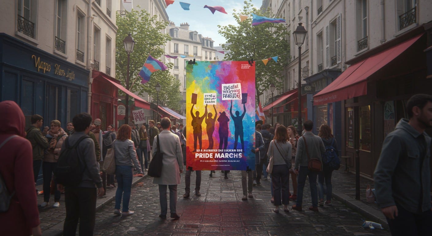 L’affiche de la Marche des Fiertés 2025 à Paris divise : symbole militant ou provocation ? Découvrez les débats qui agitent le Marais et au-delà.