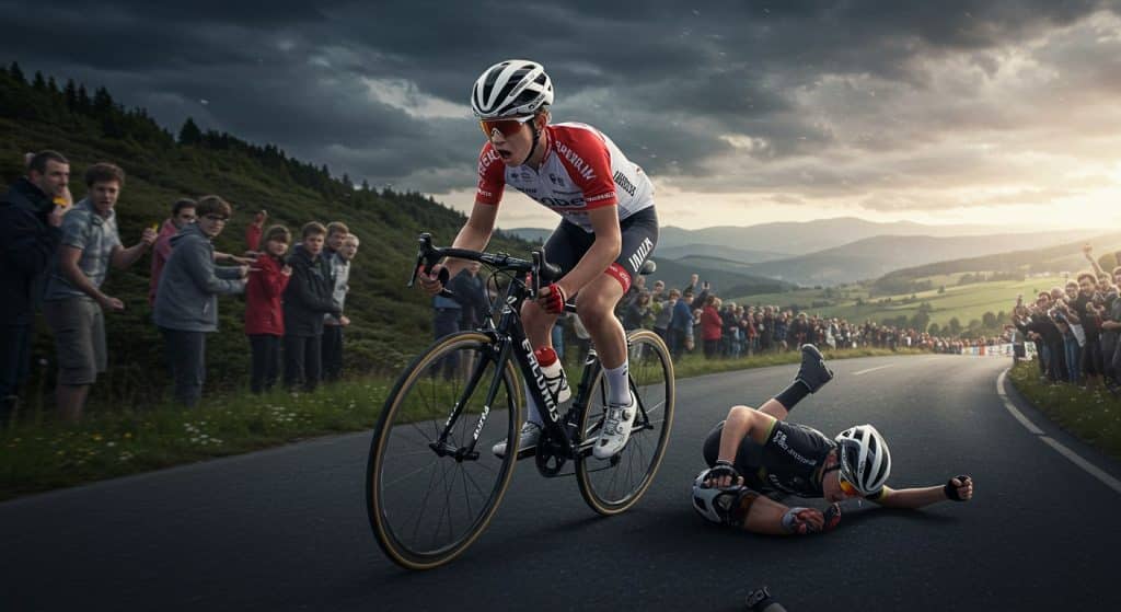 Maxime Mortier : Chute Dramatique en Cyclisme