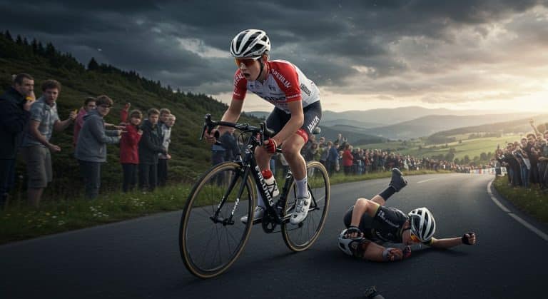 Maxime Mortier : Chute Dramatique en Cyclisme