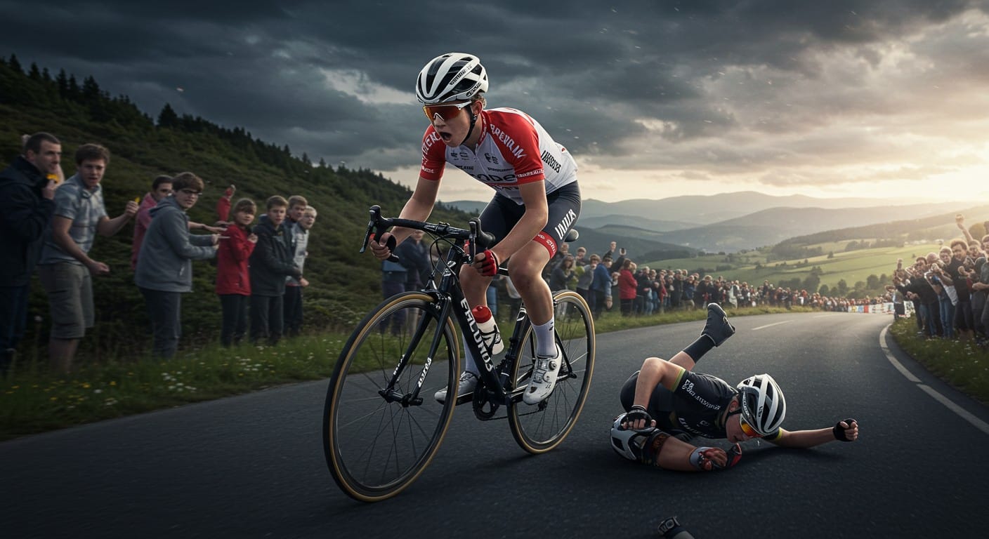 Maxime Mortier, jeune espoir du cyclisme, chute gravement lors d’une course. Découvrez son parcours, sa récupération et les enjeux du sport.