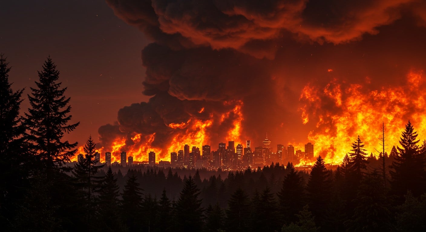 Les mégafeux ravagent le Canada et menacent Vancouver. Découvrez l’impact du climat, les évacuations et les défis à venir dans cet article captivant.
