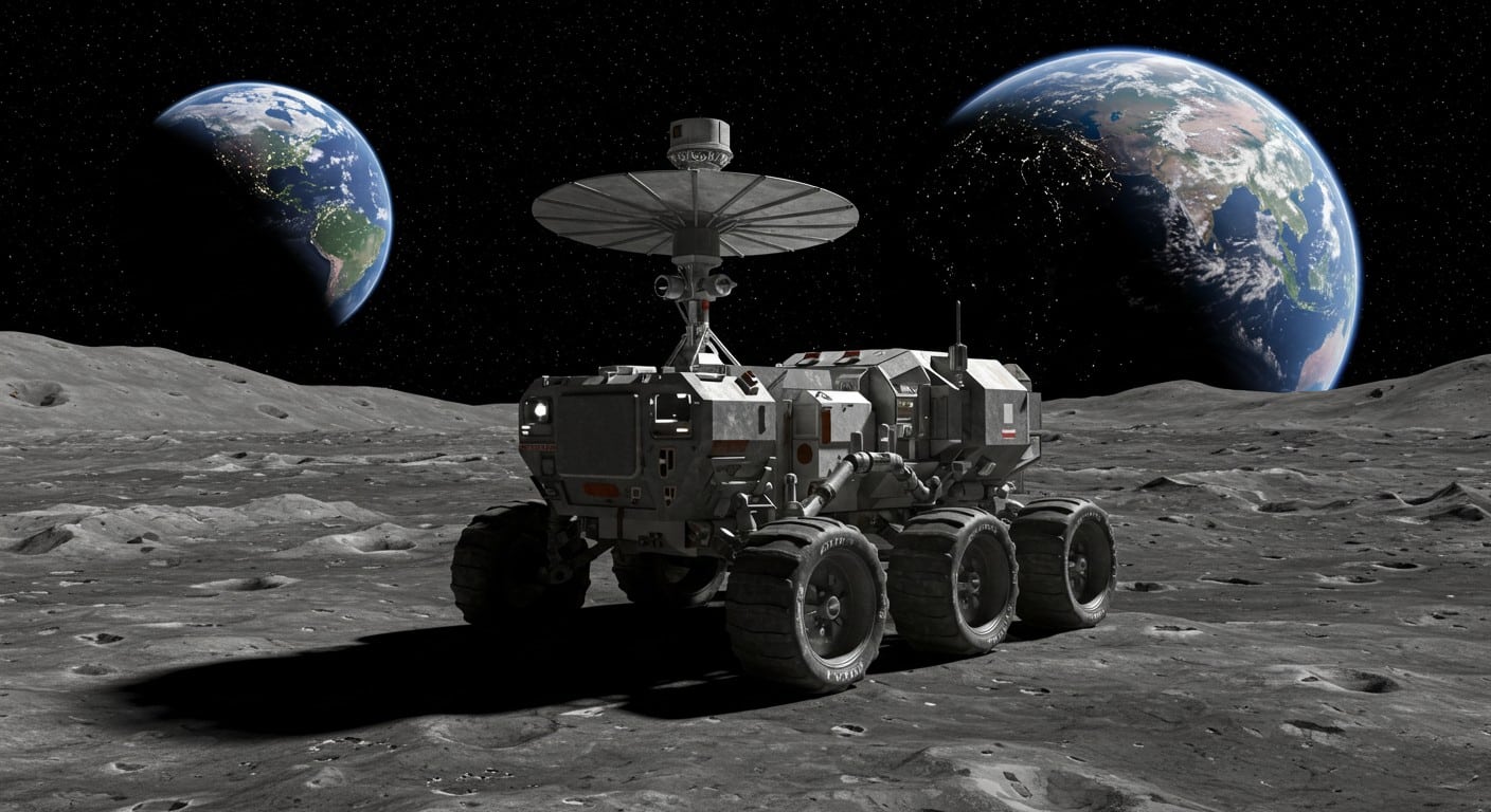 Découvrez Mona Luna, le robot lunaire de Venturi Space, dévoilé au Bourget. Une révolution pour l’exploration spatiale européenne !