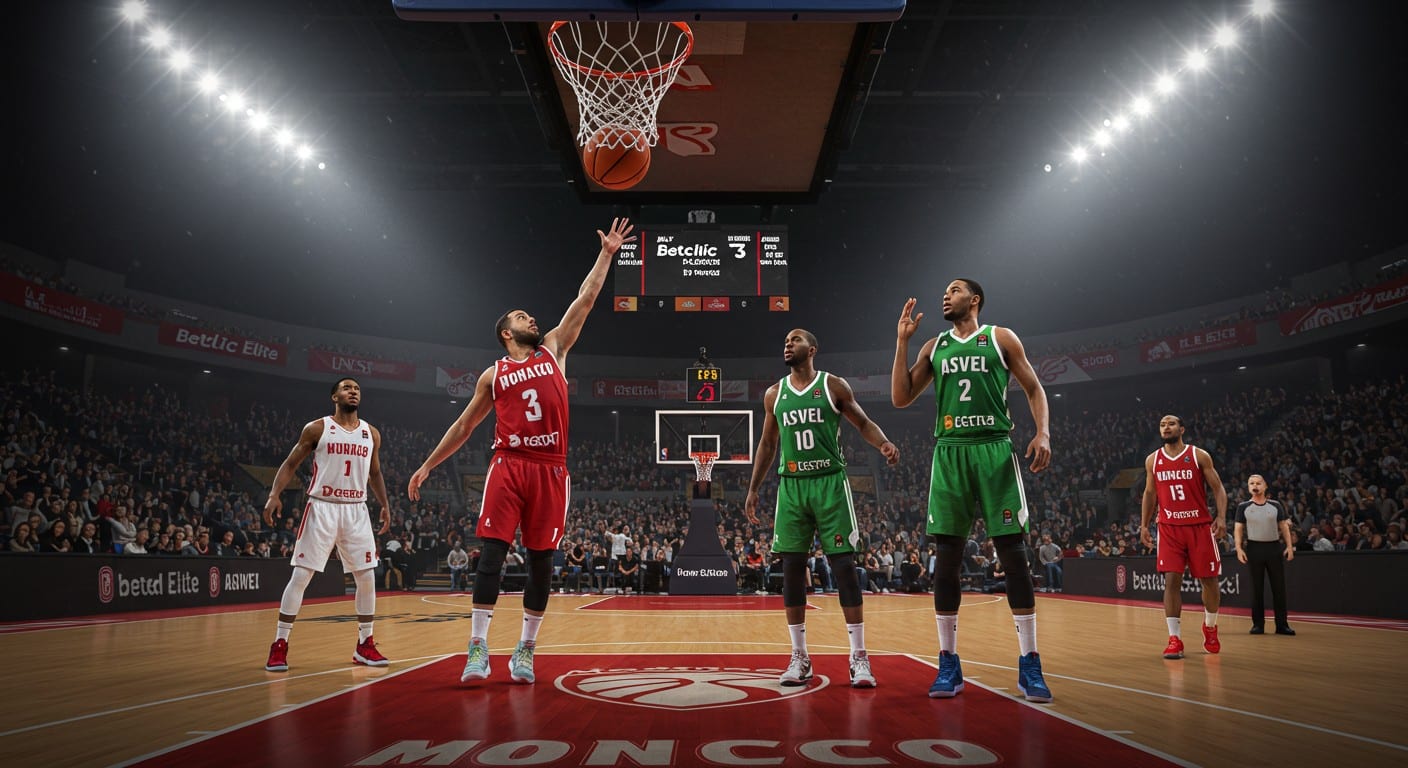 Monaco-Asvel : match 3 des demi-finales Betclic Élite, le 8 juin à 16h30. Où regarder ? Découvrez l’heure, la chaîne TV et les enjeux de ce choc !