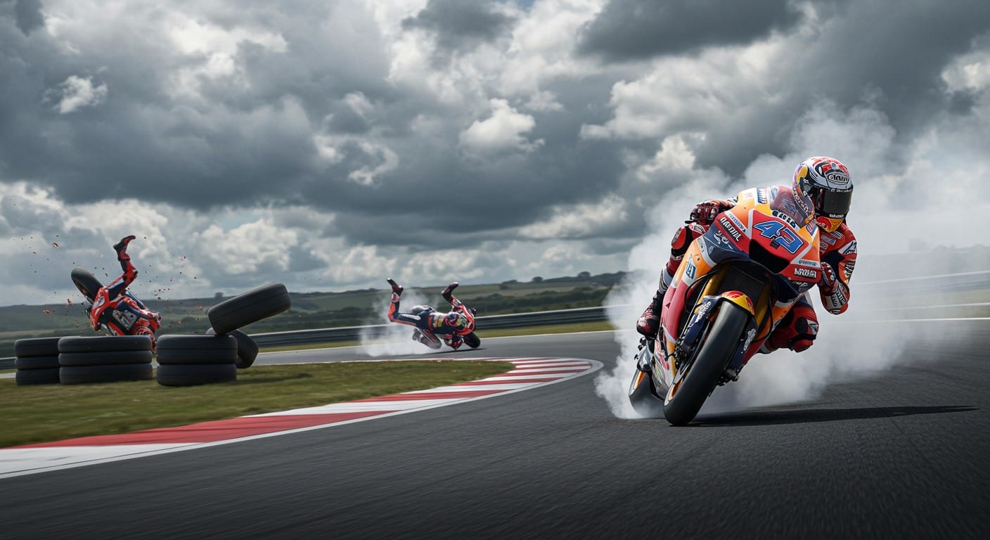Revivez le GP des Pays-Bas 2025 ! Marc Marquez domine le sprint, Fabio Quartararo chute. Analyse, résultats et enjeux pour la suite du championnat MotoGP.