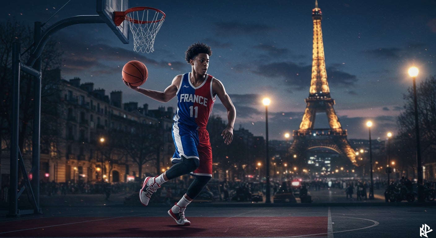 Nadir Hifi, étoile montante du basket français, brille avec Paris Basketball en finale Betclic Élite. Découvrez son parcours et son impact !