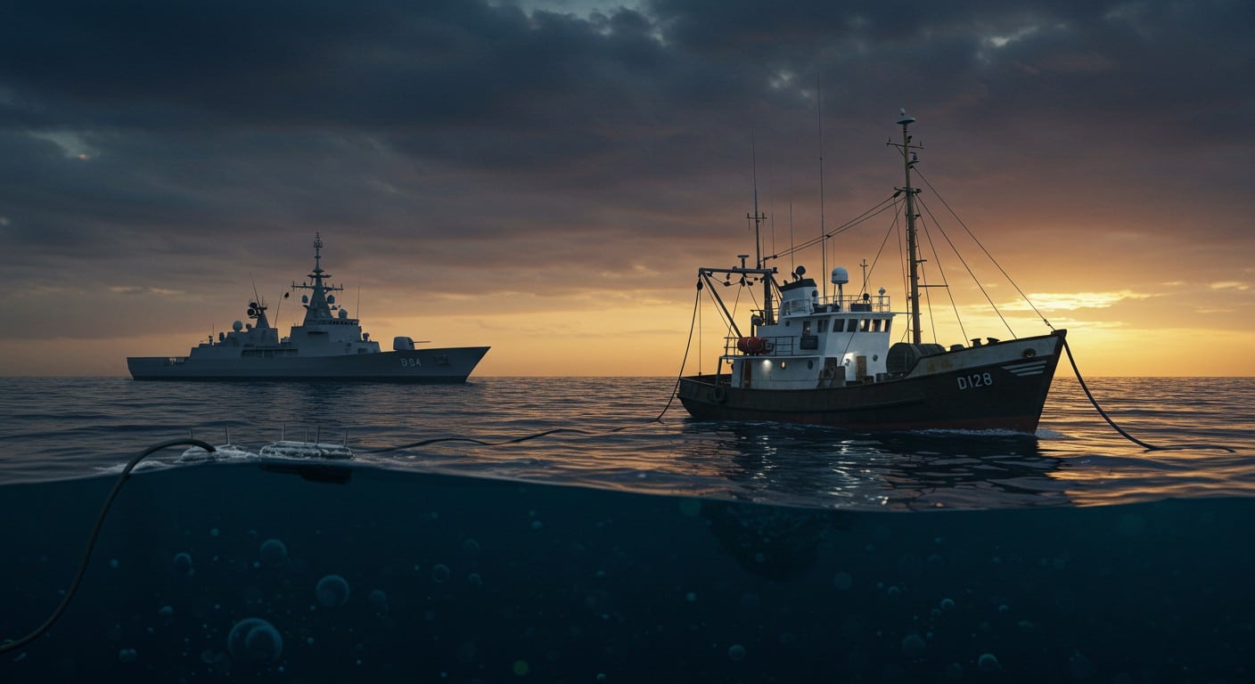 Des navires espions russes, déguisés en chalutiers, sillonnent la Méditerranée. Quels secrets cherchent-ils ? Découvrez cette guerre navale cachée.
