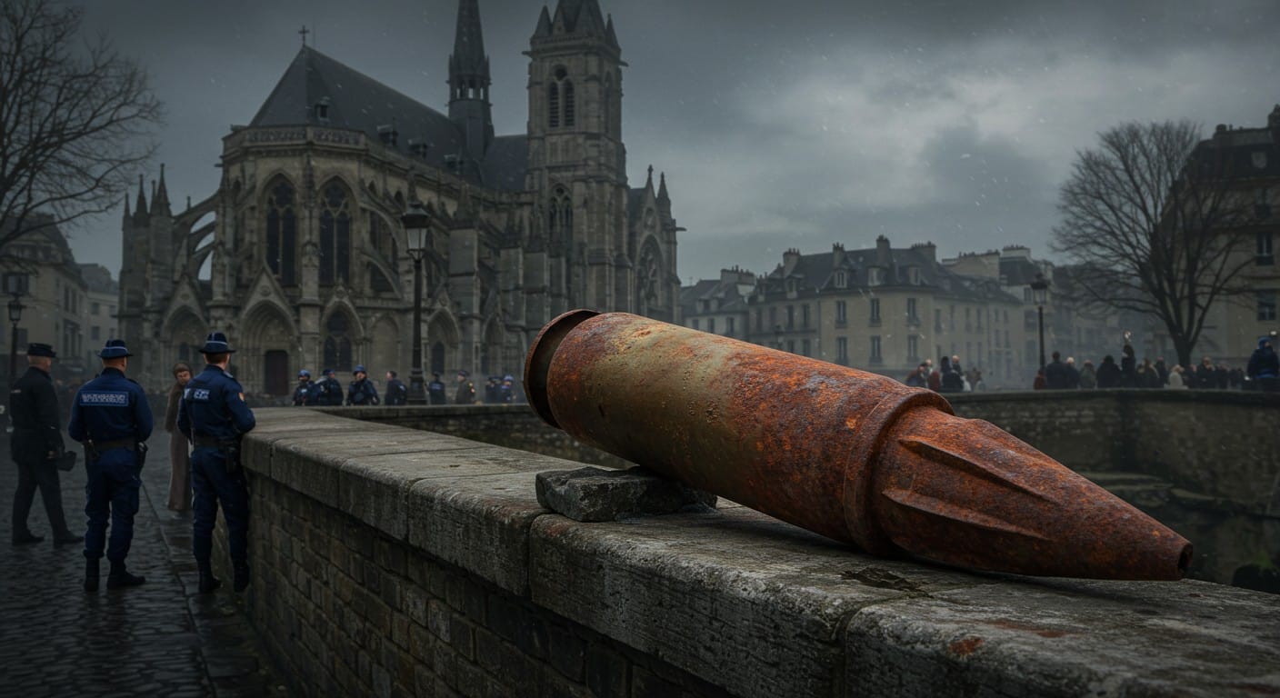 Un obus anglais de la Première Guerre mondiale découvert près d’une église à Guiscard, Oise. Que s’est-il passé ? Enquête en cours !