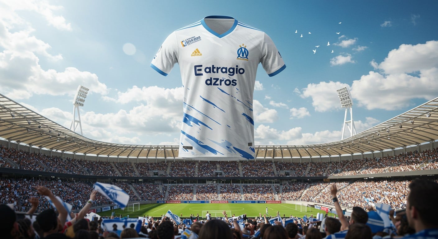 L’OM dévoile son maillot 2025-2026, un design vintage célébrant 128 ans d’histoire. Découvrez ce symbole phocéen et son lancement unique !