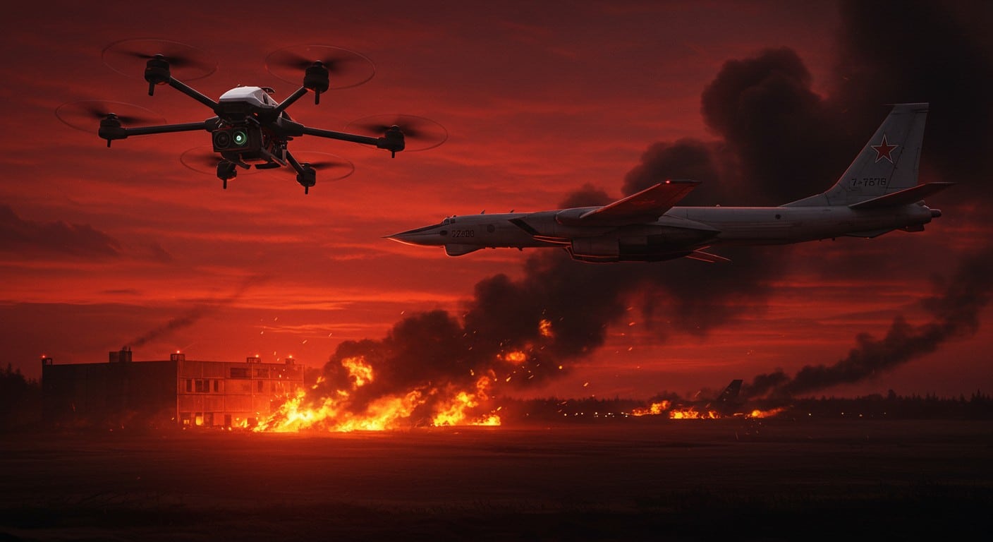 L’Ukraine a détruit 41 avions russes avec 117 drones dans l’opération Toile d’Araignée. Découvrez comment cette attaque audacieuse change la donne.