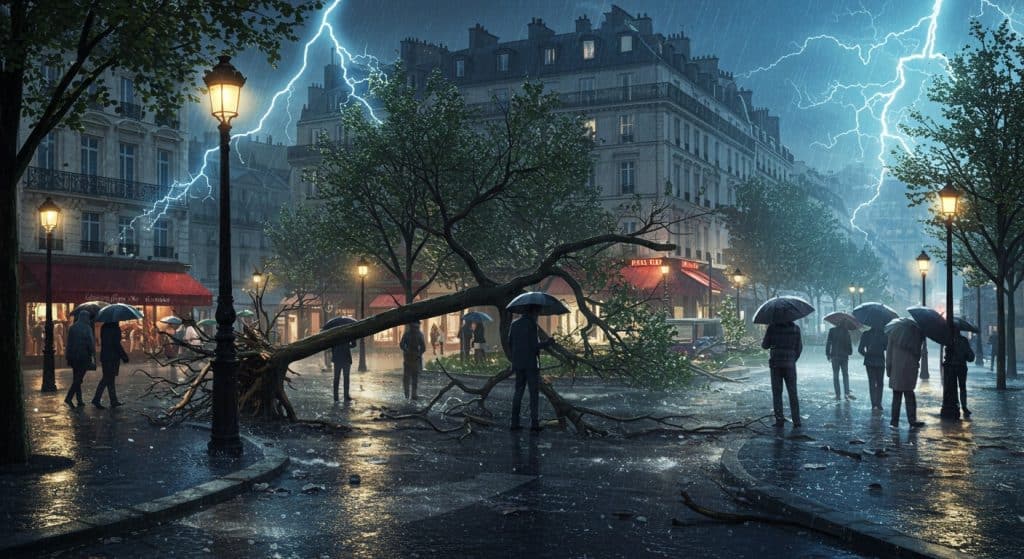 Orage à Paris : Dégâts et Résilience dans l’Ouest