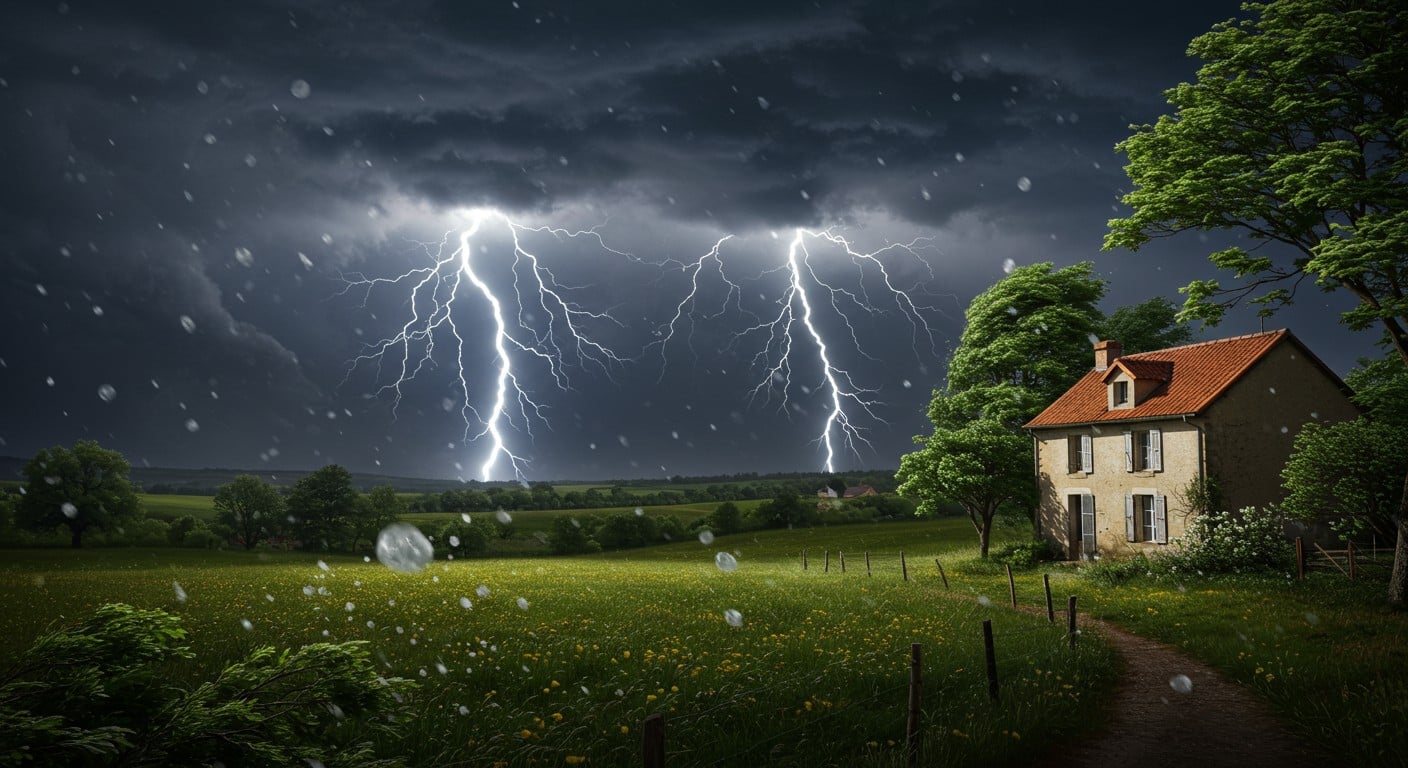 17 départements en vigilance orange pour orages violents ce vendredi. Grêle, vents forts et risques : découvrez les précautions à prendre !