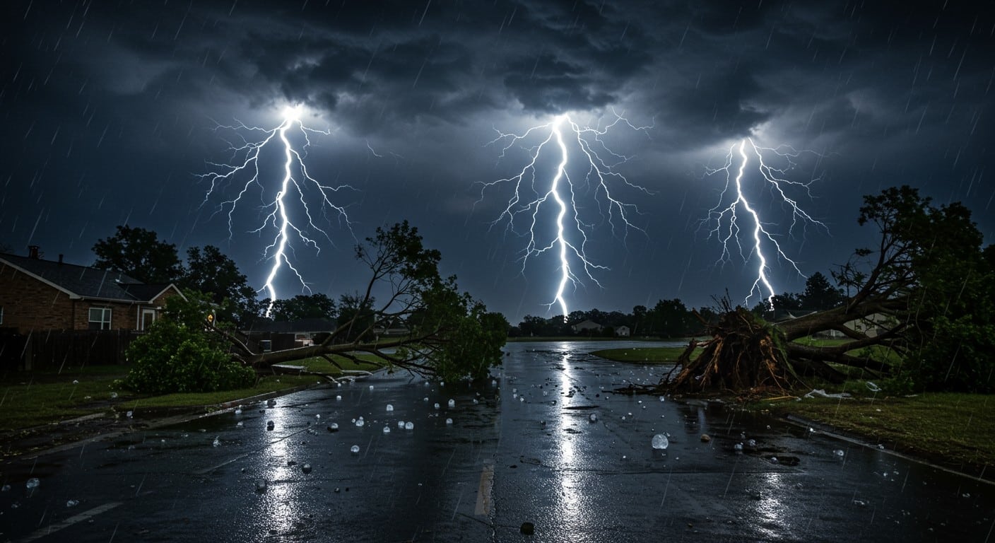 Orages dévastateurs en France : arbres déracinés, grêlons géants, coupures massives. Découvrez les images et impacts de cette nuit chaotique.