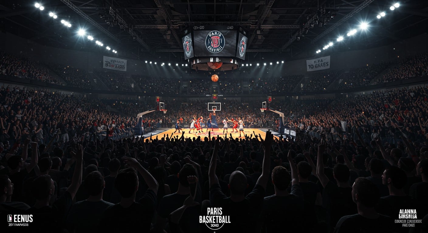 Paris Basketball affronte Monaco en finale Betclic Élite. Les fans en noir pour soutenir leur équipe dans un match historique !