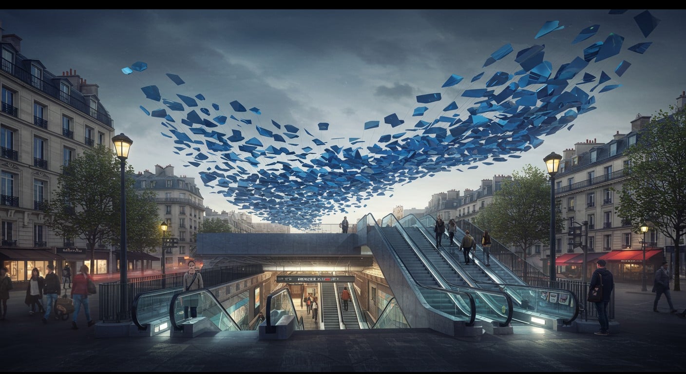 L’œuvre d’art suspendue à la station Maison Blanche à Paris a été retirée après des anomalies. Découvrez pourquoi et ce qui attend cette installation unique.
