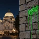 Peinture Verte sur Lieux Juifs : Serbes Arrêtés à Paris