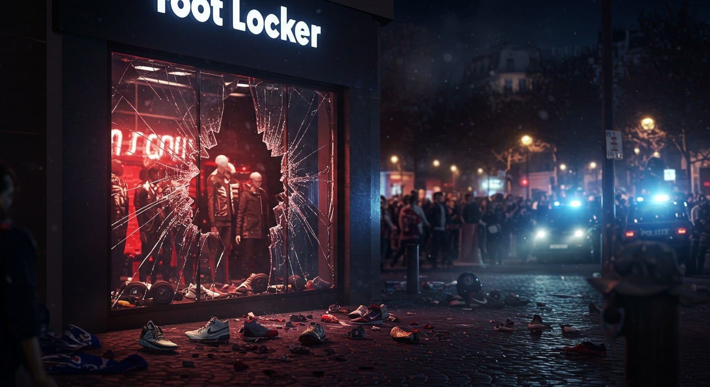 Pillage du Foot Locker après le sacre du PSG : trois mandats de dépôt, un suspect libéré. Découvrez les détails de cette affaire qui secoue Paris.