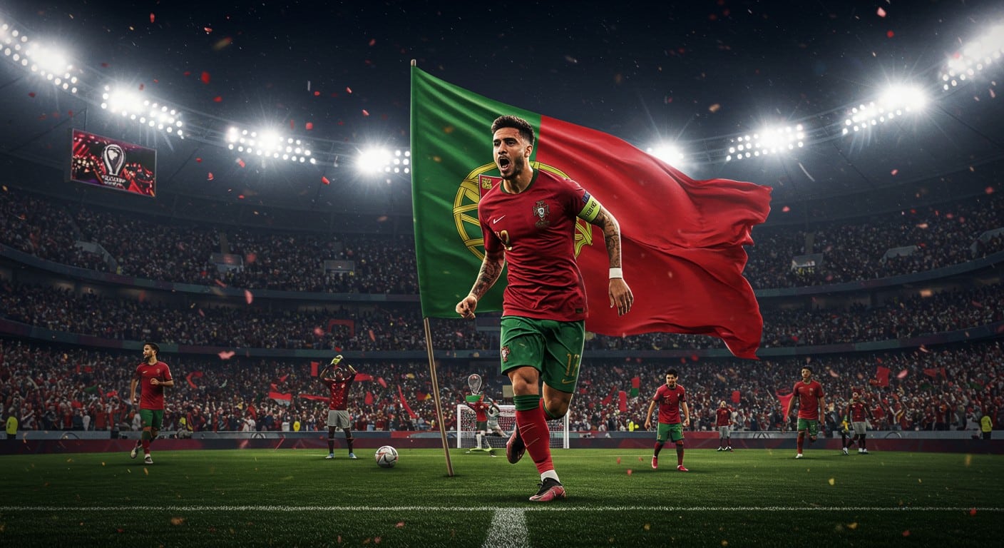 Le Portugal remporte la Ligue des Nations face à l’Espagne grâce à Nuno Mendes, buteur et passeur décisif. Découvrez ce match épique !