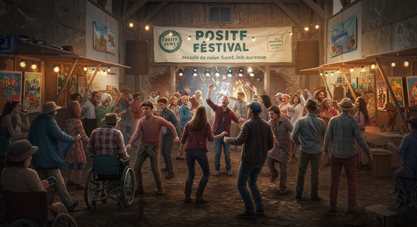 Découvrez le Positif Festival, un événement inclusif où des personnes handicapées créent art et lien social. Un projet unique pour l’autonomie !