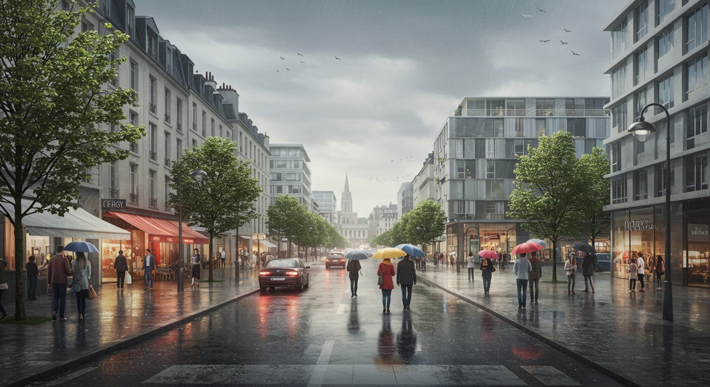 Consultez les prévisions météo à Cergy pour 7 jours : pluie, températures, vent. Restez prêt pour la semaine en Val-d'Oise !