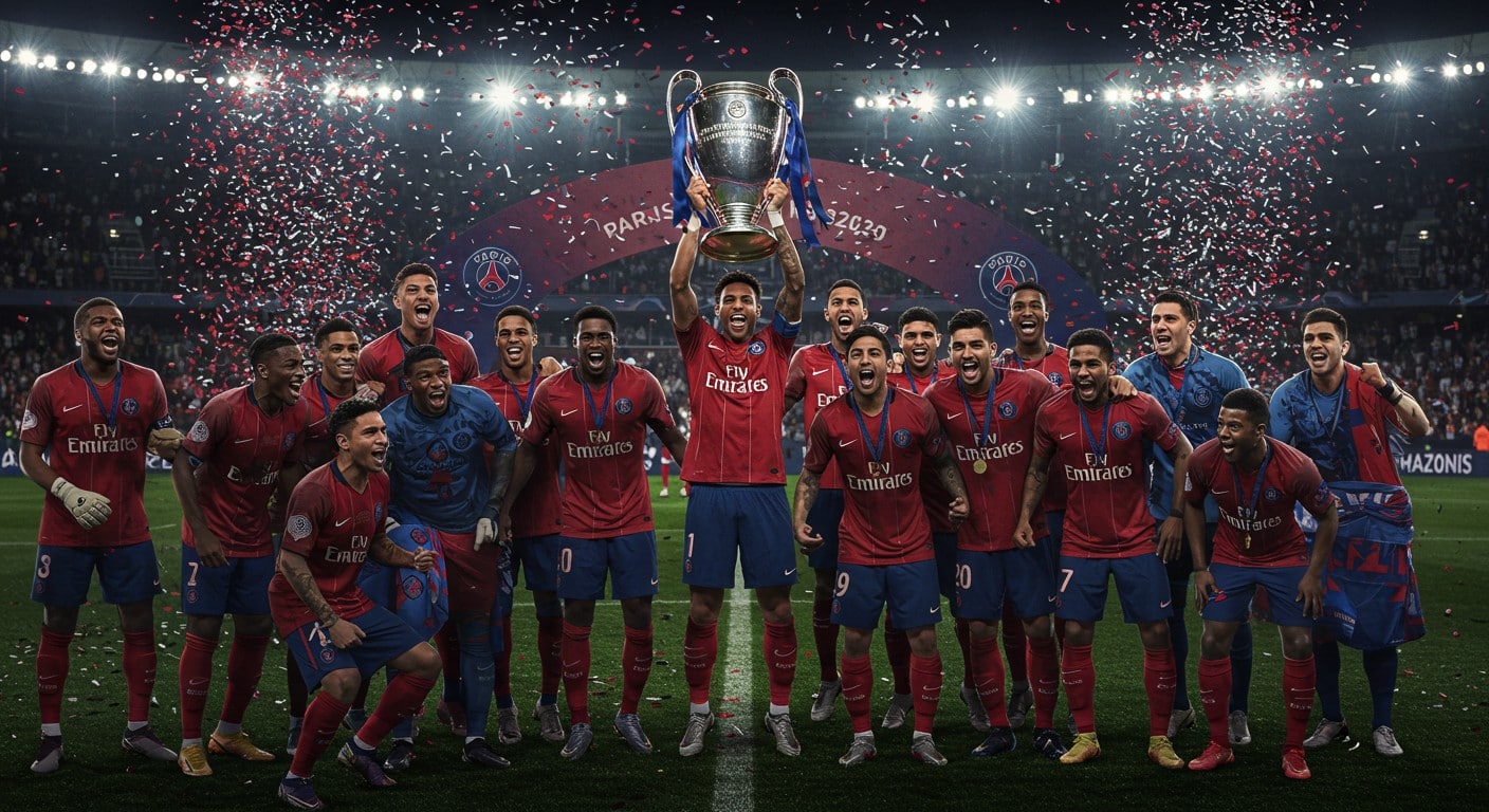 Le PSG triomphe en Ligue des champions avec un 5-0 face à l'Inter. Découvrez comment Luis Enrique a mené Paris vers la gloire européenne.