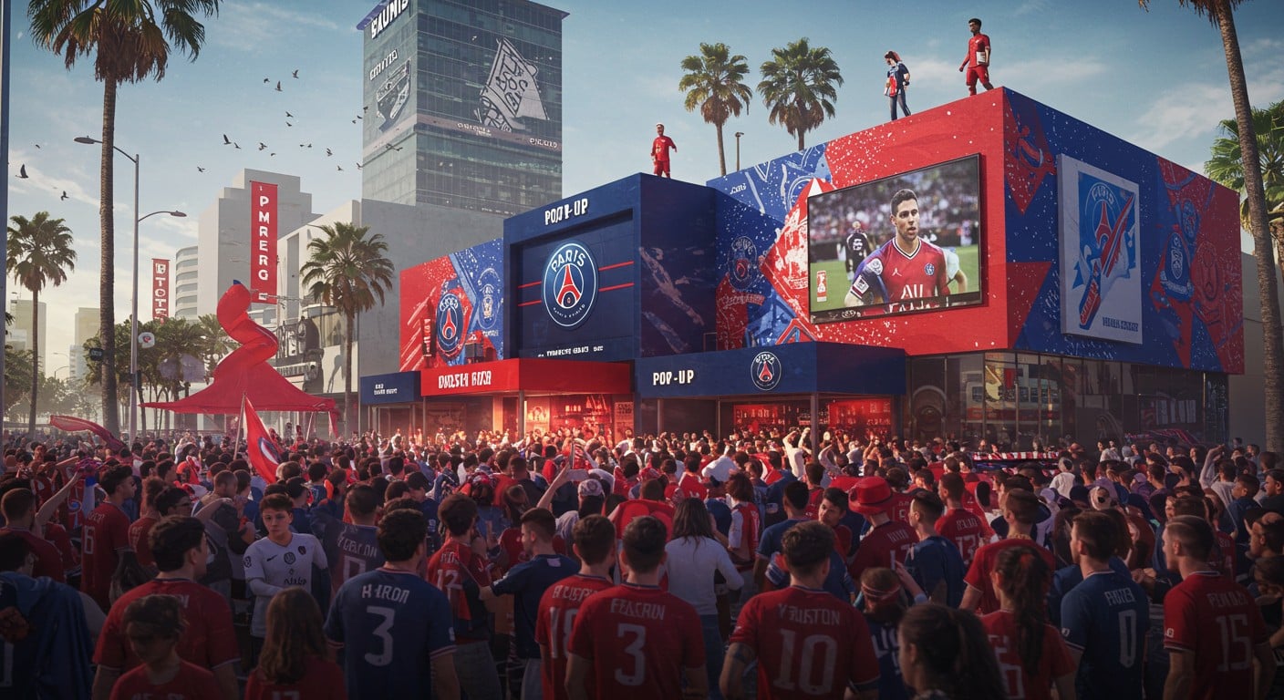 Le PSG triomphe en Californie avec sa boutique éphémère et des ventes record. Découvrez comment le club français charme les Américains !